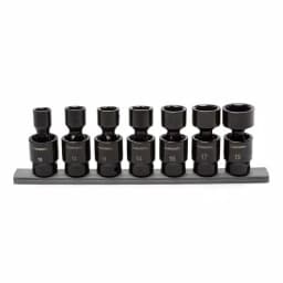 Husky 3/8 in. Drive Metric Pinless Universal Impact Socket Set, 7-Piece thumbnail 1