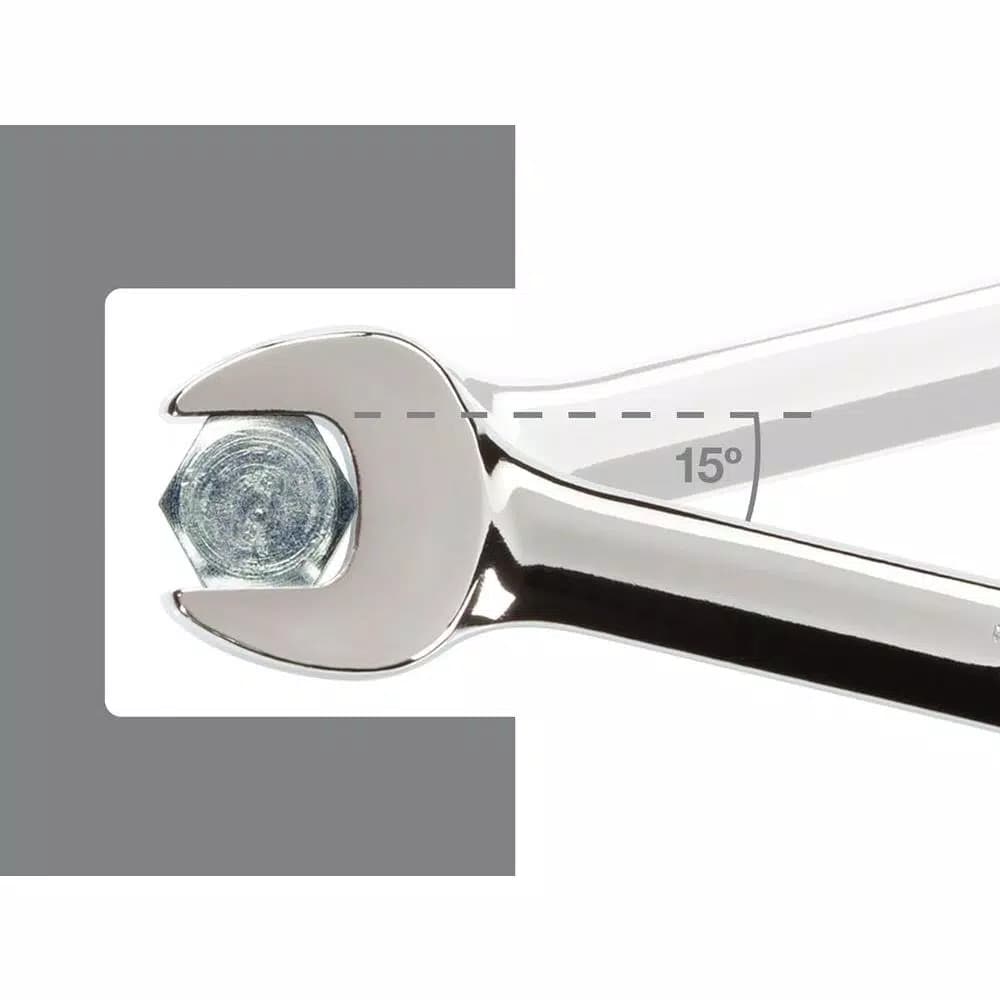TEKTON 1-1/8 in. Combination Wrench, 12-Point Box End, Chrome Vanadium Steel