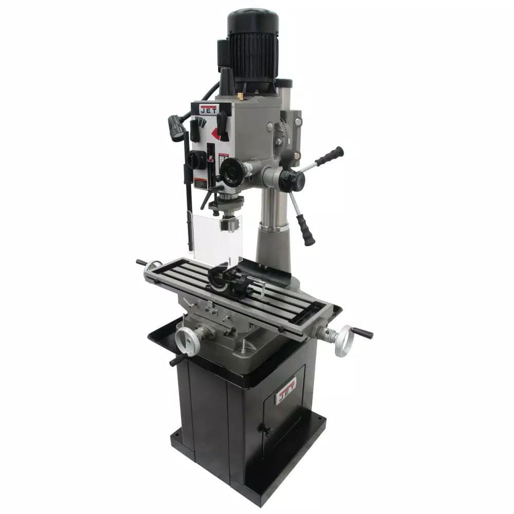 JET JMD-40GH Geared Head Mill/Drill Press with Newall DP500 2-Axis DRO