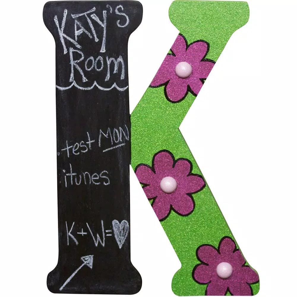 Jeff McWilliams Designs 23 in. Oversized Unfinished Wood Letter K - Industrial Style Wall Decor