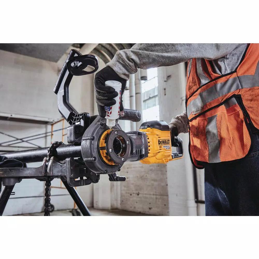 DEWALT FLEXVOLT 60V MAX Cordless 1/2 in. - 2 in. Pipe Threader Kit with (2) 9.0 Ah Batteries & Die Heads
