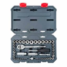 Crescent 45-Piece 1/4 in. and 3/8 in. Drive 6 and 12 Point SAE/Metric Socket Wrench Set thumbnail 2
