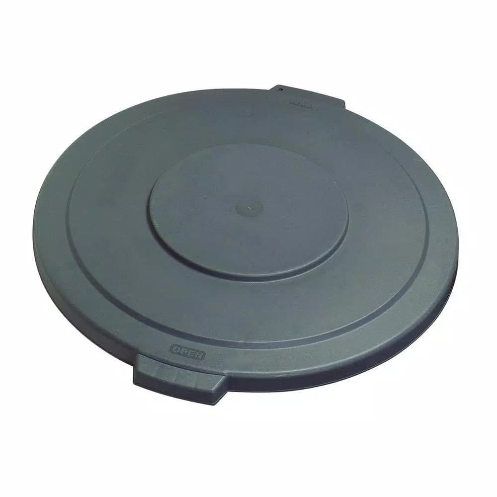 Carlisle Bronco 20 Gal. Gray Round Trash Can Lid, Heavy Duty (6-Pack)