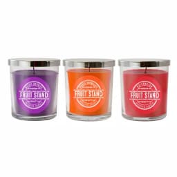LUMABASE Fruit Stand Collection Scented Candles, 10 oz. Glass Jars (Set of 3) thumbnail 1