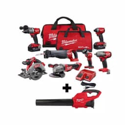 Milwaukee M18 FUEL 18V Brushless Cordless 7-Tool Combo Kit with M18 FUEL Blower thumbnail 1