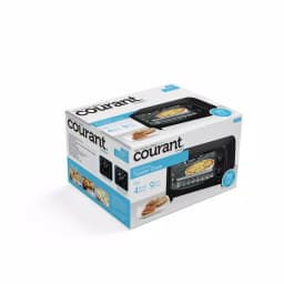 Courant 4-Slice Countertop Toaster Oven with Bake and Broil Functions, Black thumbnail 5