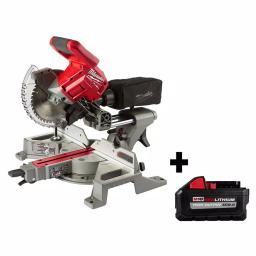 Milwaukee M18 FUEL 7-1/4 in. Dual Bevel Sliding Compound Miter Saw with 8.0 Ah Battery thumbnail 1
