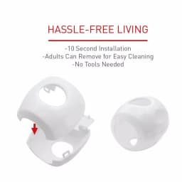 SecurityMan Door and Stove Knob Security Covers (4-Pack) - Child Proof Safety Locks thumbnail 4