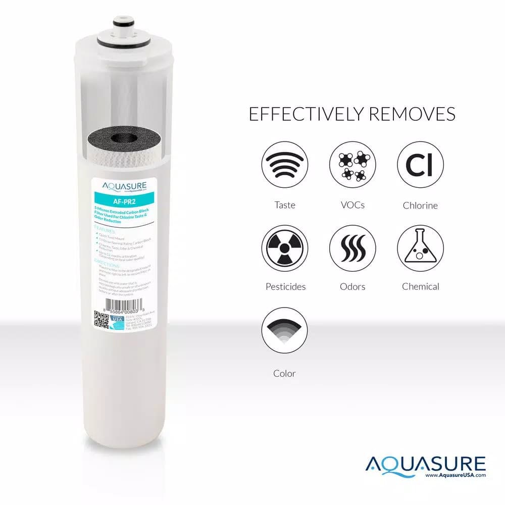 Aquasure Premier Series Stage 1 & 2 Replacement Reverse Osmosis Pre-Filtration Cartridges