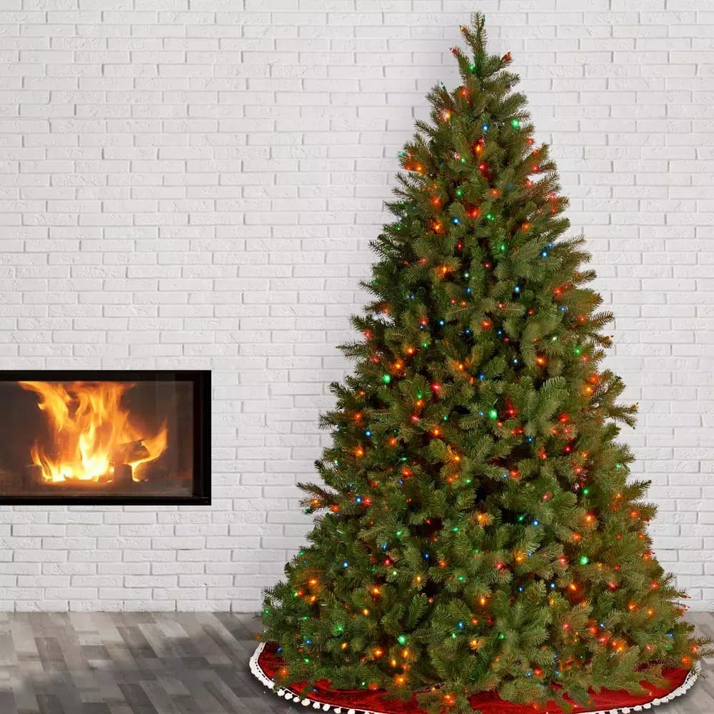 National Tree Company 7.5 ft. Feel-Real Downswept Douglas Fir Artificial Christmas Tree with 750 Multi-Color Lights