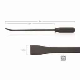 TEKTON 17 in. Angled Tip Pry Bar with Steel Striking Cap thumbnail 4