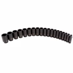 SUNEX TOOLS Sunex 2641 1/2 in. Drive Deep SAE Impact Socket Set, 19-Piece thumbnail 2