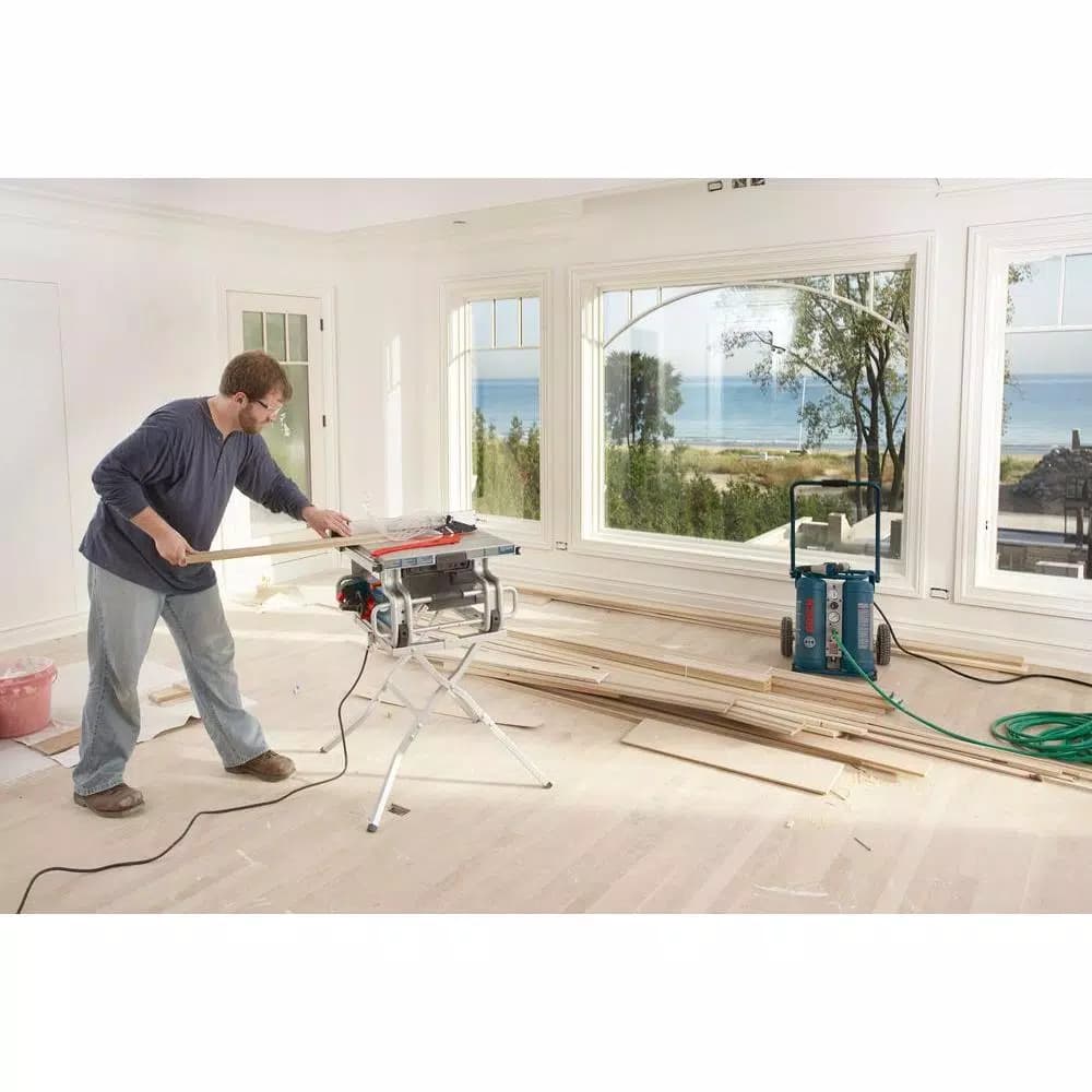 Bosch 10 in. Corded Portable Table Saw, 15 Amp, 4 HP with Smart Guard System