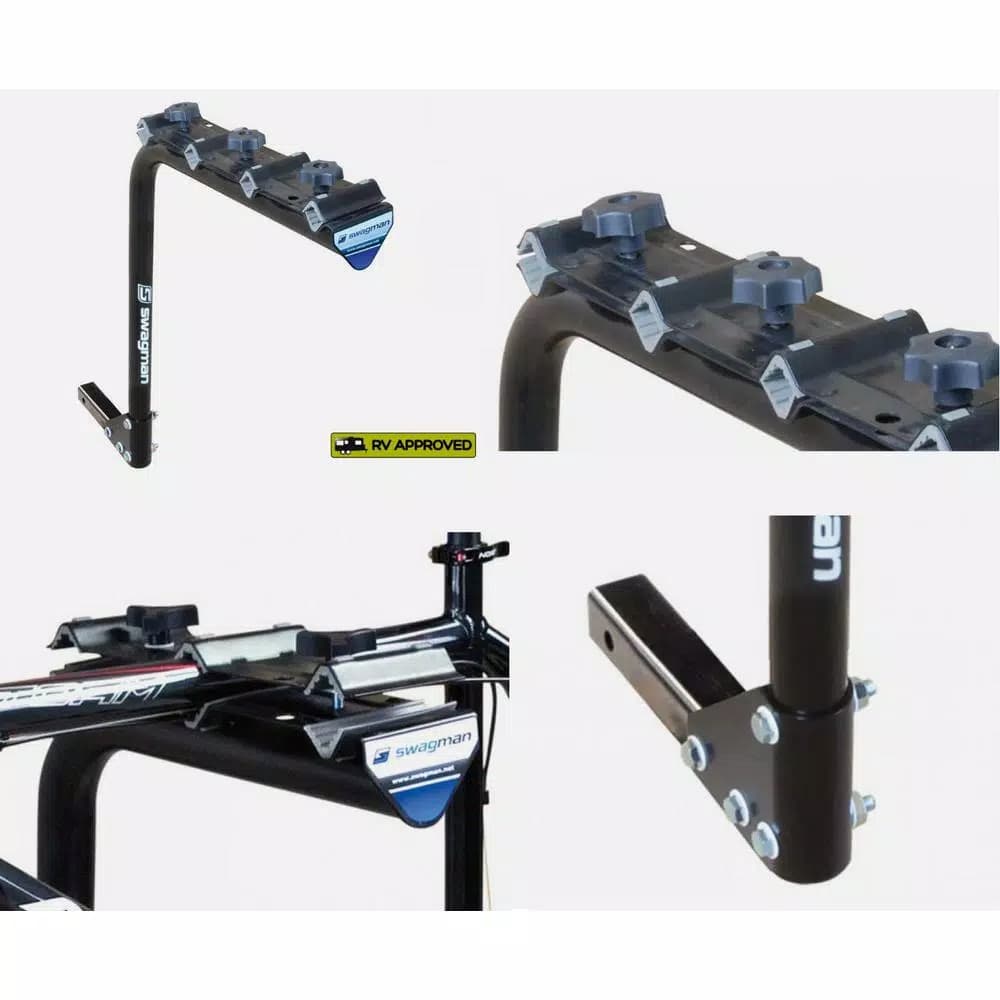 Swagman Original 4-Standard Single Arm Hitch Bike Rack for 2 in. Receivers, Fits Up to 4 Bikes