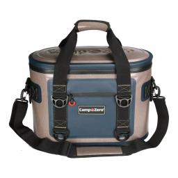 Camp-Zero 17.6 Qt. Soft Side Cooler, 30-Can Capacity, Beige and Blue thumbnail 1