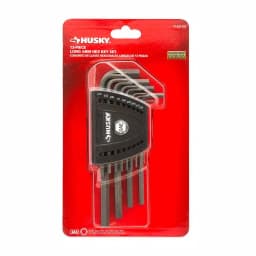 Husky SAE Long Arm Hex Key Set, 13-Piece Alloy Steel Allen Wrench Set with Color-Coded Caddy thumbnail 2