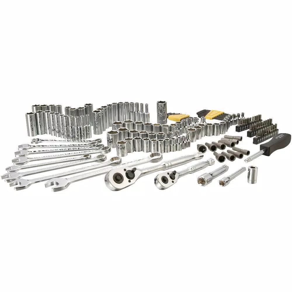 Stanley 145-Piece Mechanics Tool Set with 1/4 in. and 3/8 in. Drive Ratchets