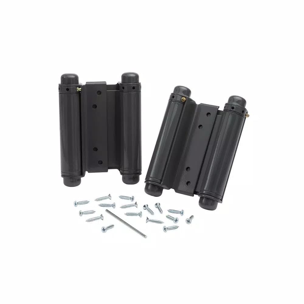 Taco Trans-Atlantic Co. 6 in. Double Acting Spring Hinge, Steel Base, Prime Coat (Set of 2)
