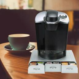 Mind Reader 36 Capacity Single Serve Coffee Pod Holder Drawer, Silver - Compatible with Keurig, Dolce Gusto, CBTL & Verismo thumbnail 2