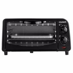 Courant 4-Slice Countertop Toaster Oven with Bake and Broil Functions, Black thumbnail 1