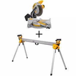 DEWALT 12 in. 15 Amp Corded Single Bevel Compound Miter Saw with Heavy Duty Miter Saw Stand thumbnail 1