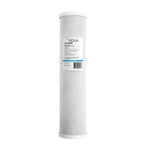 Viqua Replacement Carbon Block Lead Removal Filter Cartridge, 4.5 in. x 20 in.