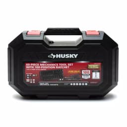 Husky 60-Piece 3/8 in. Drive 100-Position Universal Socket and Ratchet Mechanics Tool Set thumbnail 3
