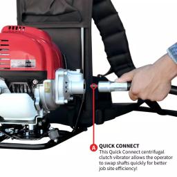 Tomahawk Power Tomahawk 1.6 HP Honda Gas Powered Concrete Vibrator with 10 ft. Flex Shaft Backpack thumbnail 5