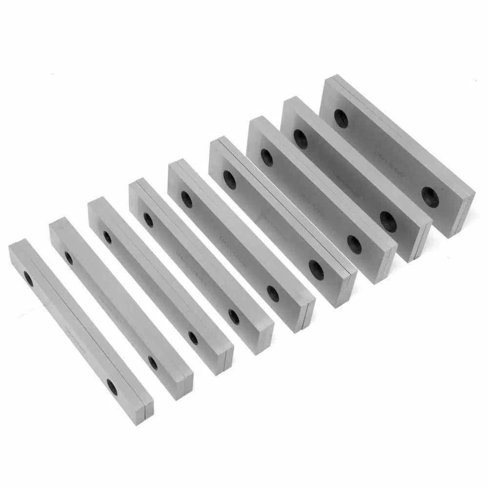 WEN 18-Piece Precision-Ground Parallel Gauge Set, 6 in. x 1/4 in., with Hard-Shell Case
