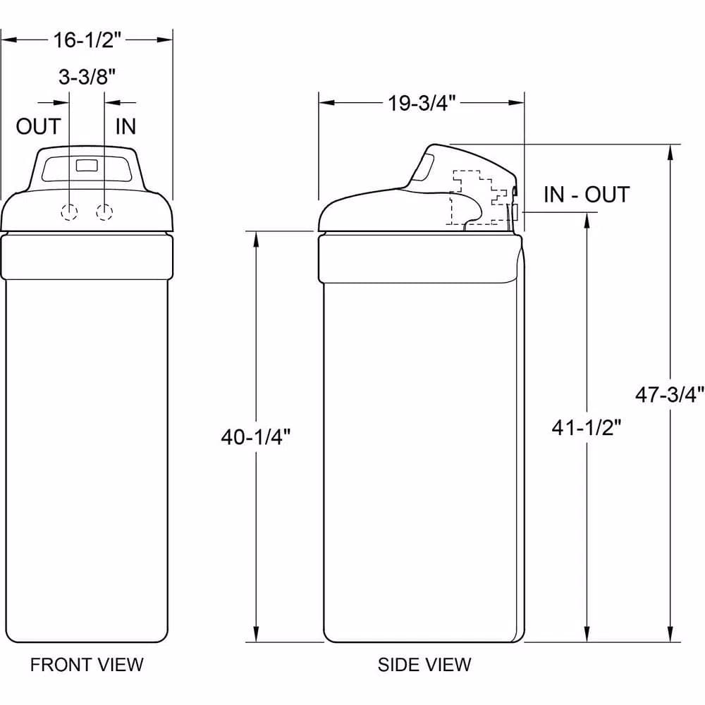 Unbranded EcoPure 42,000 Grain Water Softener with Autosense Technology