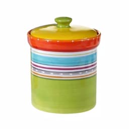 Certified International Mariachi 4-Piece Earthenware Canister Set, Multicolor thumbnail 2