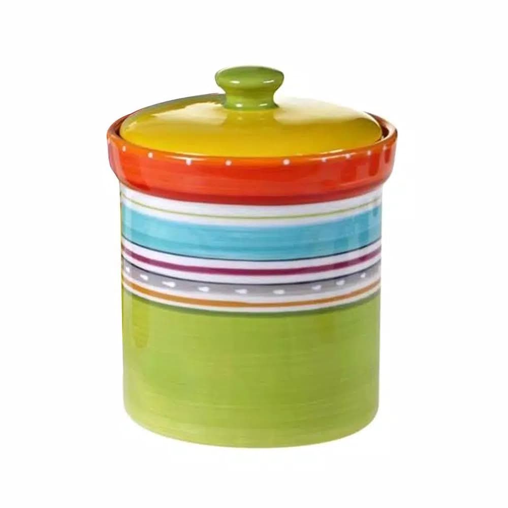 Certified International Mariachi 4-Piece Earthenware Canister Set, Multicolor
