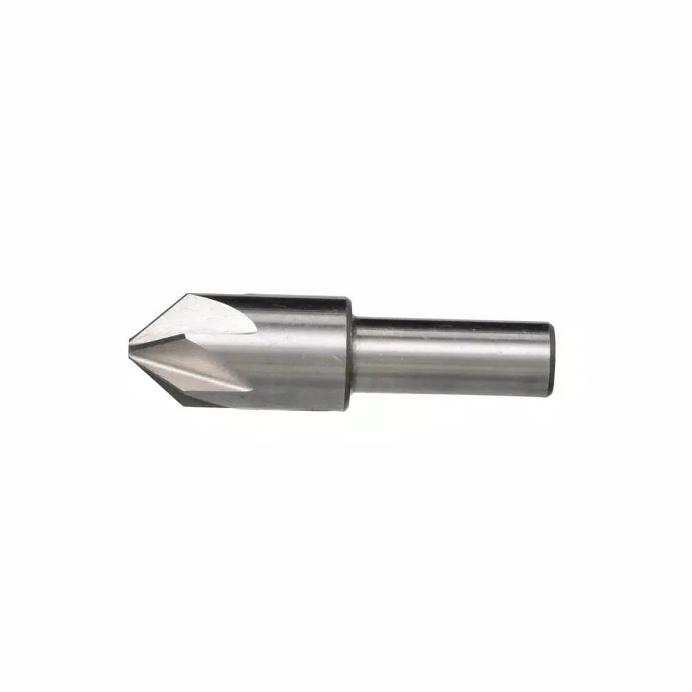 Drill America 1/4 in. 60-Degree 6-Flute High Speed Steel Countersink Bit