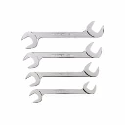 TEKTON 4-Piece Metric Angle Head Open End Wrench Set, 24 mm to 32 mm thumbnail 3