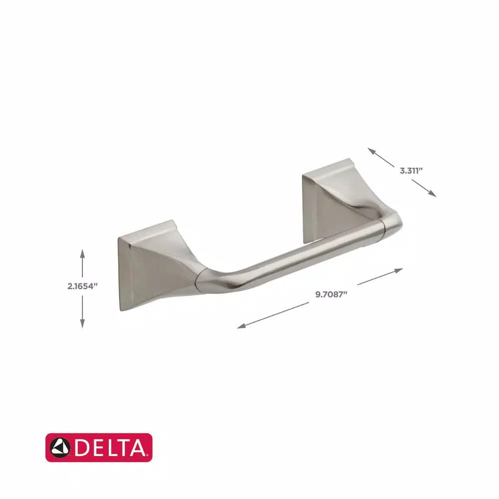Delta Everly 3-Piece Brushed Nickel Bath Hardware Set with 24 in. Towel Bar