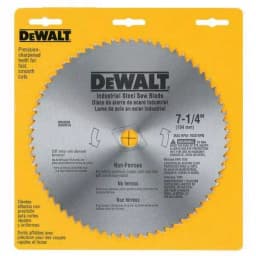 DEWALT 7-1/4 in. 68-Teeth Steel Non-Ferrous Metal Circular Saw Blade thumbnail 2