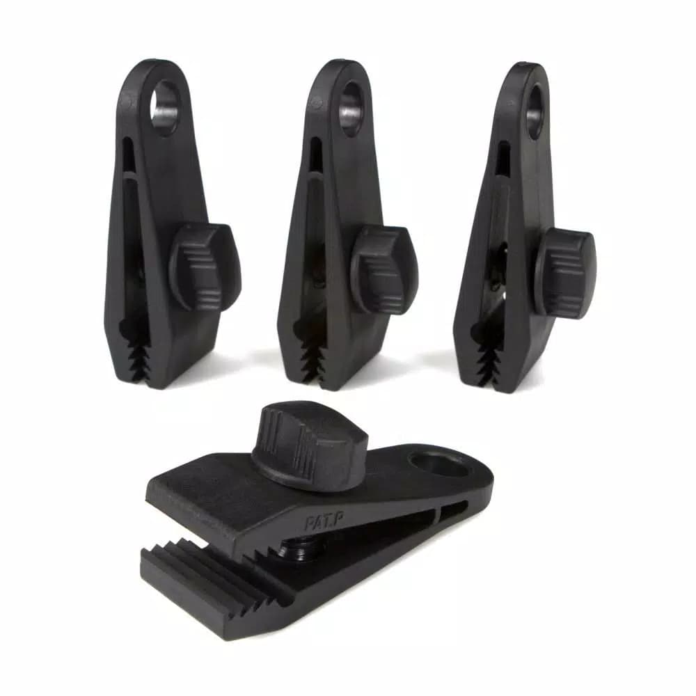 TEKTON Tarp Clips, 4-Piece Set for Securing Canopies and Covers