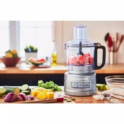 KitchenAid 7-Cup 3-Speed Contour Silver Food Processor with Locking Lid and Stainless Steel Blades thumbnail 5