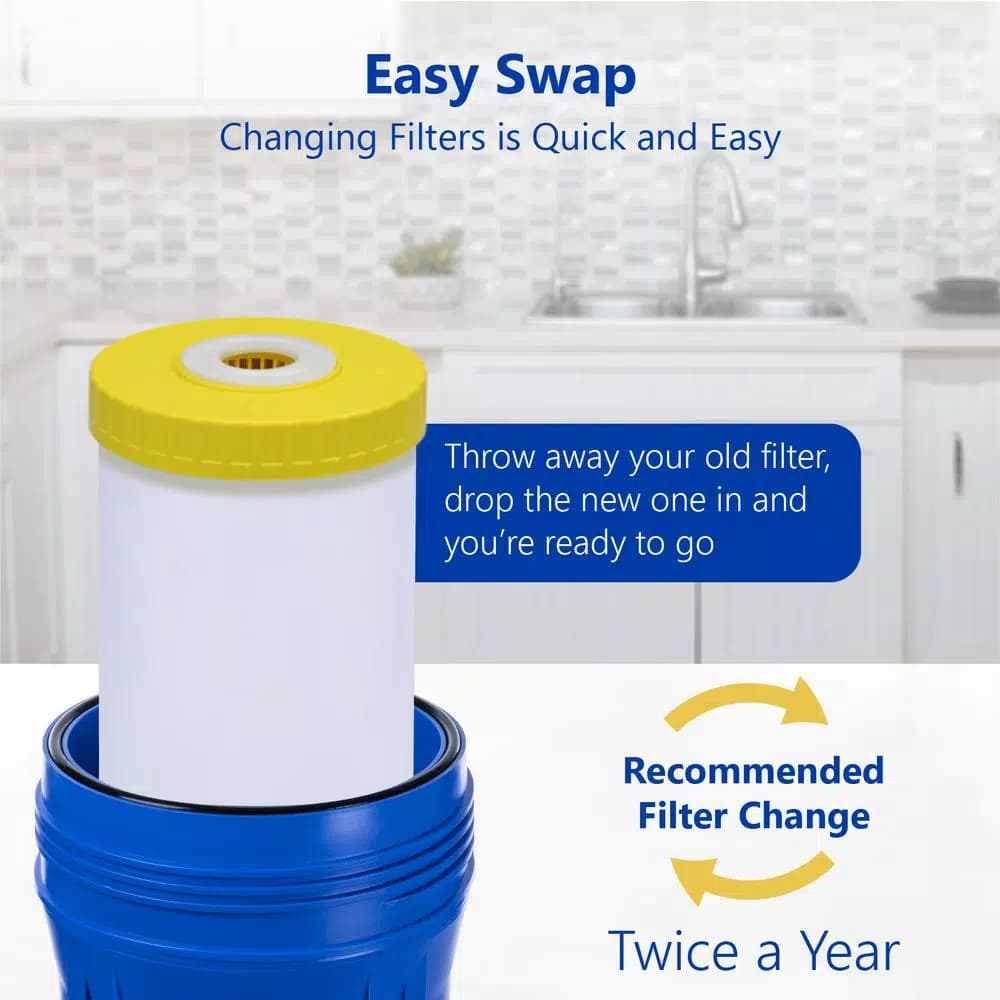 Express Water KDF Whole House Replacement Water Filter, 4.5 x 20 inch, Heavy Metal Removal
