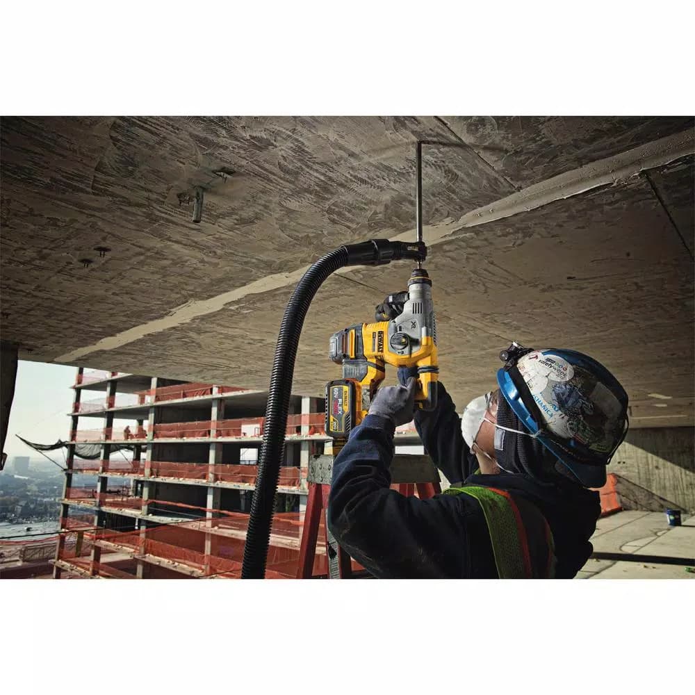 DEWALT 20V MAX XR Brushless 1-1/8 in. SDS Plus L-Shape Rotary Hammer Kit with (2) 9.0 Ah FLEXVOLT Batteries