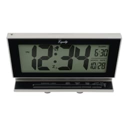 Equity by La Crosse Large 2 in. LCD Digital Alarm Table Clock with Night Vision Technology - Silver thumbnail 2