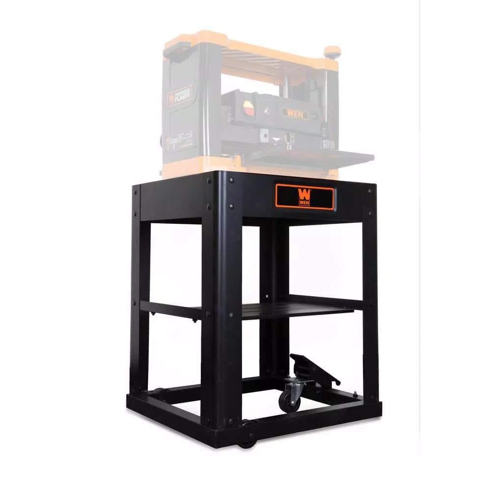 WEN Multi-Purpose Planer Stand with Storage Shelf and Retractable Swivel Casters