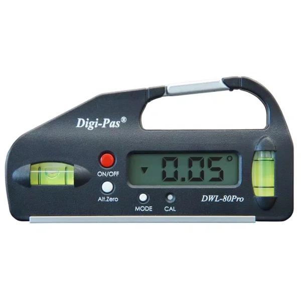 Digi-Pas DWL-80EPRO 4 in. Pocket Digital Level and Angle Gauge with Magnetic Base