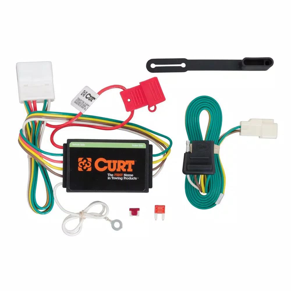CURT Custom Vehicle-Trailer Wiring Harness, 4-Way Flat, for Toyota Highlander (OEM Tow Package Required)