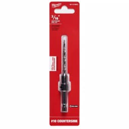 Milwaukee #10 Countersink 3/16 in. High Speed Steel Drill Bit with 1/4 in. Hex Shank thumbnail 2