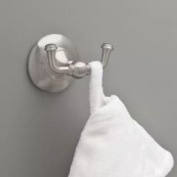 Delta Greenwich II Double Prong Towel Hook, SpotShield Brushed Nickel thumbnail 3