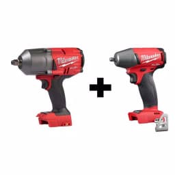 Milwaukee M18 FUEL 1/2 in. High Torque & 3/8 in. Compact Impact Wrench 2-Tool Combo Kit thumbnail 1