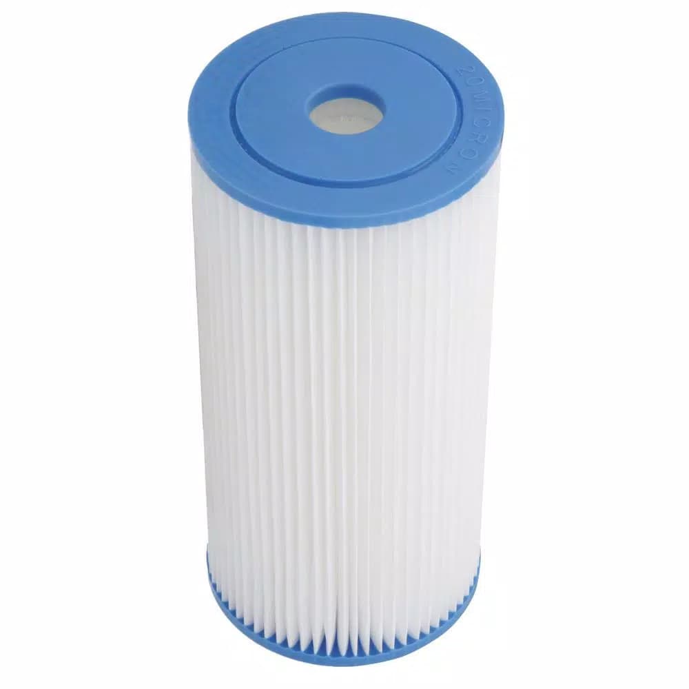 Watts HD-WHF-2000 10 in. Pleated 20 Micron Sediment Filter for Whole House Systems