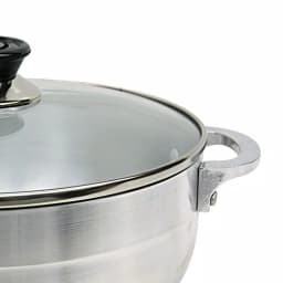 Home Basics Heavy Duty Aluminum Caldero with Glass Lid, 2.43 Qt. thumbnail 2