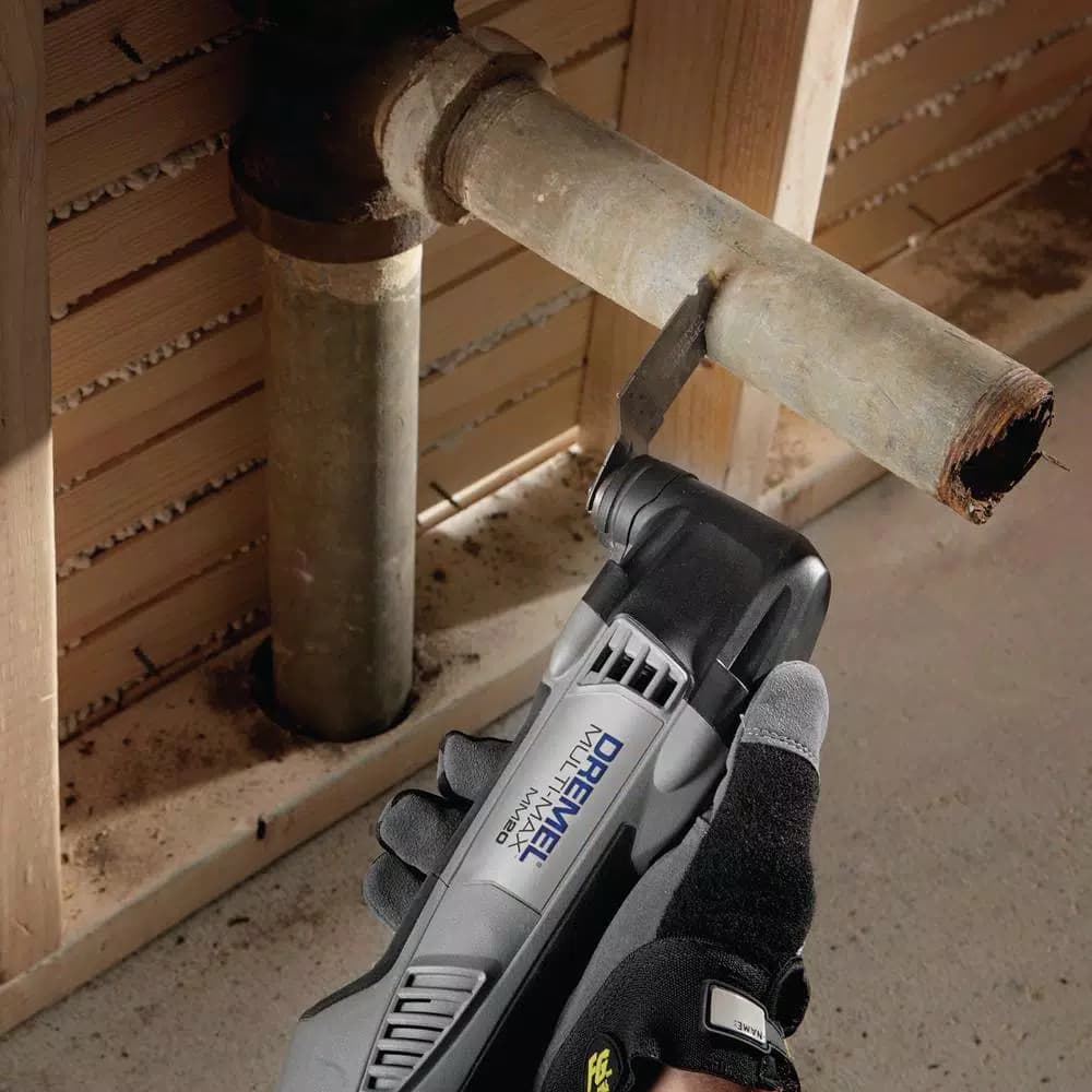 Dremel MM485U Universal Carbide Flush Cut Oscillating Tool Blade for Wood, Metal, and Cement